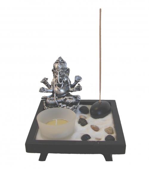 feng shui import Small Desktop Zen Garden with Ganesh Statue