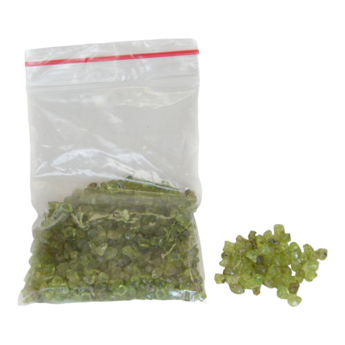 feng shui import Small Green Peridot Tumbled Chip Crushed Stones