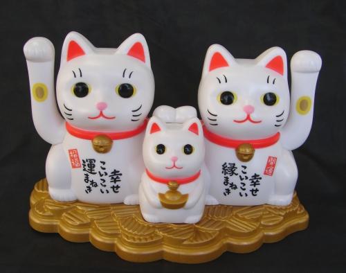 feng shui import Solar Energy White Money Cat Family