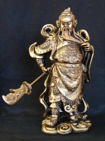 feng shui import Standing Guan Gong Holding Guan Dao