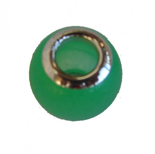 feng shui import Sterling Silver Drum Shape Jade Pendant