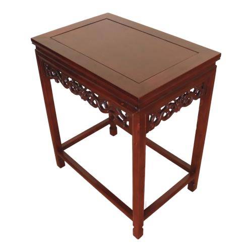 Feng Shui Import Tall Rectangle-Shaped Wood Table In Cherry Finish