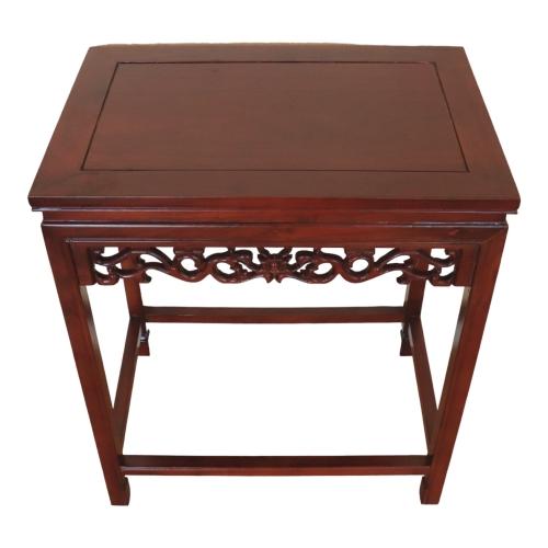 Feng Shui Import Tall Rectangle-Shaped Wood Table In Cherry Finish