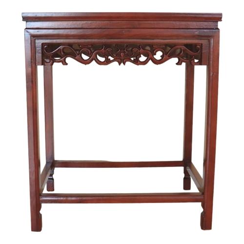 feng shui import Tall Rectangle-Shaped Wood Table in Cherry Finish