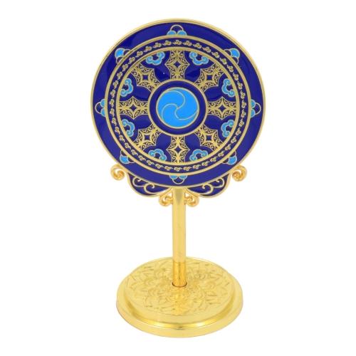 Feng Shui Import Three Celestial Guardians W/ Chakra Protection Wheel