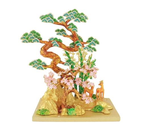 feng shui import Three Friends Of Winter With Deers