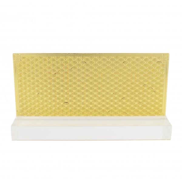 Feng Shui Import Trio Of Tigers With Wealth Gods Plaque