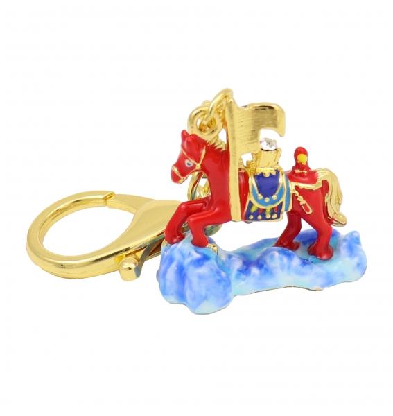 feng shui import Victorious Windhorse Carrying A Jewel Amulet Keychain