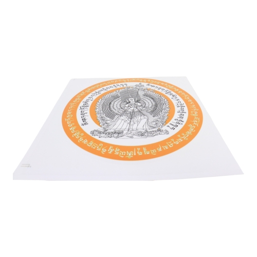 Feng Shui Import White Umbrella Goddess Window Sticker
