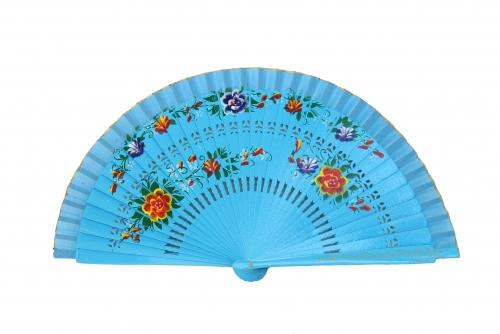 feng shui import Wooden Hand Fan with Cloth on the Edge