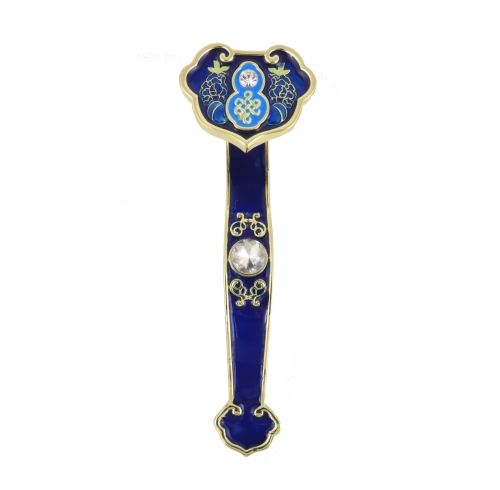 Feng Shui Import Wu Lou & Peach Blue RuYi For Health & Longevity