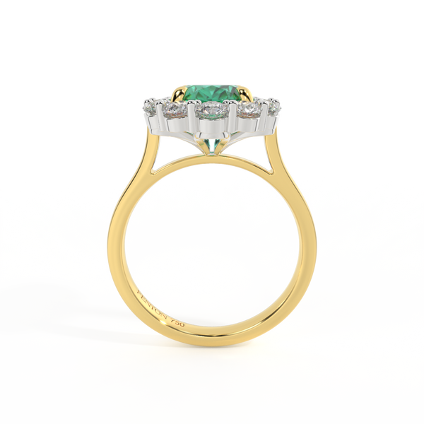 Fenton Mayfair Oval Emerald 18K Yellow Gold Ring