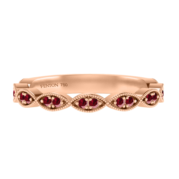 fenton The Laurel Ruby 18K Rose Gold Ring