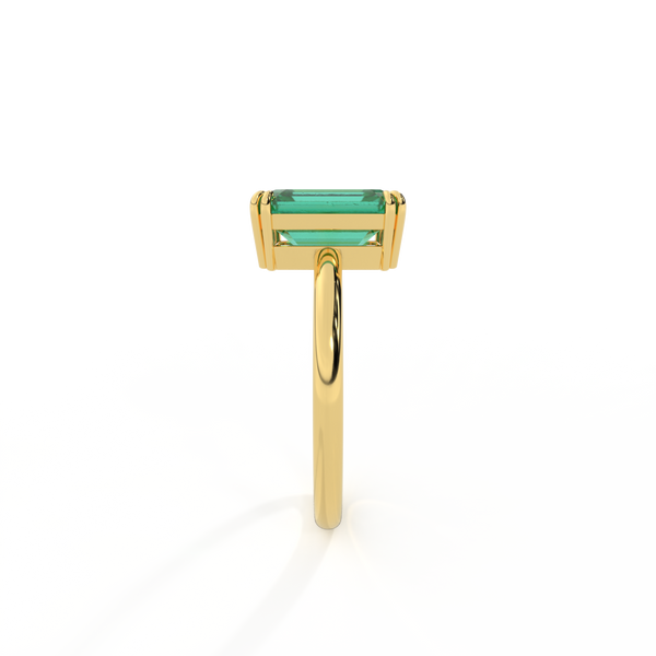 fenton Solitaire Emerald Emerald 18K Yellow Gold Ring