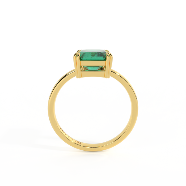 fenton Solitaire Emerald Emerald 18K Yellow Gold Ring