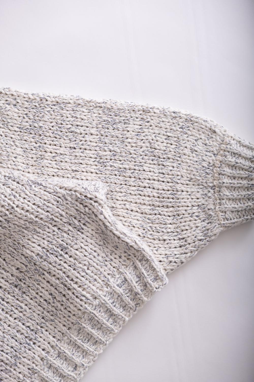Fera BALLOON SLEEVE - LAKE BLUE TEXTURE