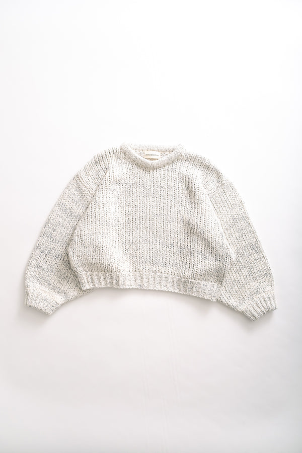 fera BALLOON SLEEVE - LAKE BLUE TEXTURE