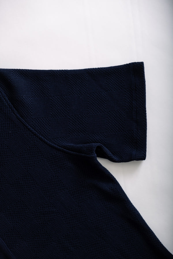 Fera BUTTON THROUGH POLO - NAVY