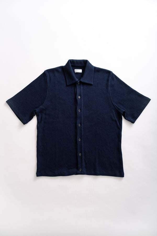 fera BUTTON THROUGH POLO - NAVY