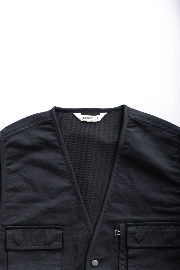 Fera FIELD VEST - BLACK WRINKLE