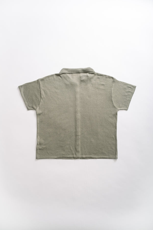 Fera HIGH GAUGE KNIT BLOUSE - SAGE