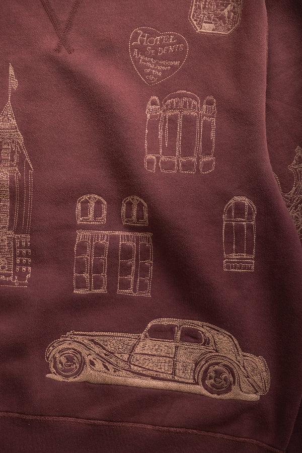 Fera HOTEL CREWNECK - BURGUNDY