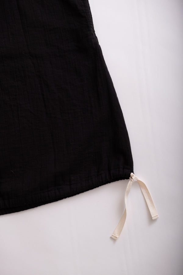 Fera SLIP ON BLOUSE CAP SLEEVE - BLACK