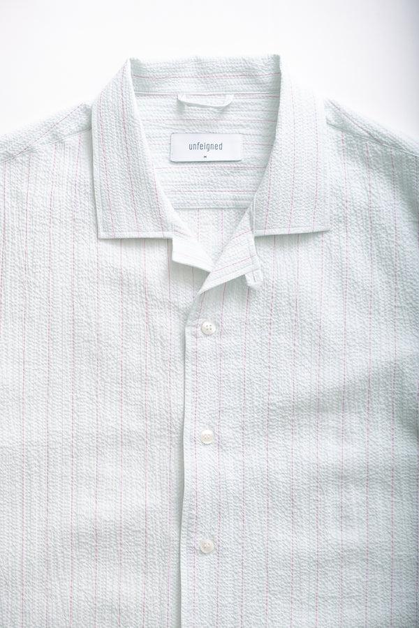 Fera SS SEERSUCKER - GREEN/PINK STRIPE