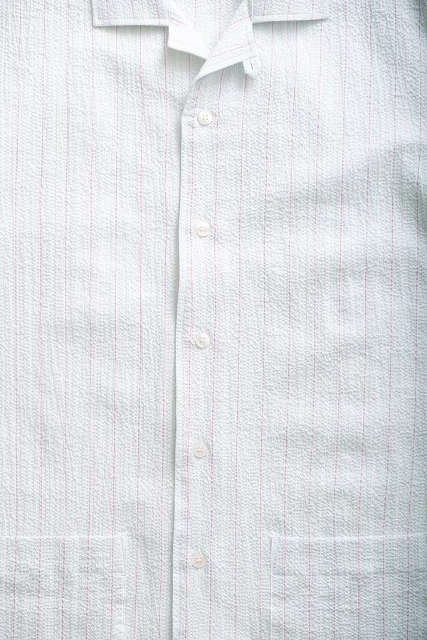 Fera SS SEERSUCKER - GREEN/PINK STRIPE
