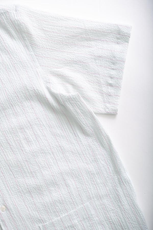 Fera SS SEERSUCKER - GREEN/PINK STRIPE