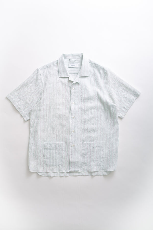 fera SS SEERSUCKER - GREEN/PINK STRIPE