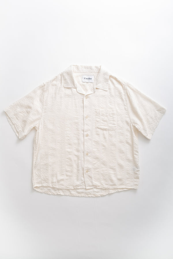 fera STRIPED SEERSUCKER - WHITE