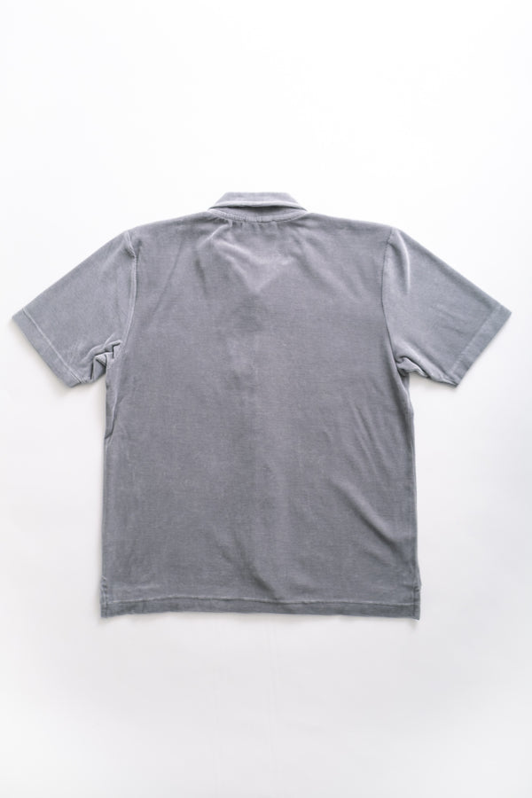 Fera VELOUR POLO - GARGOYLE