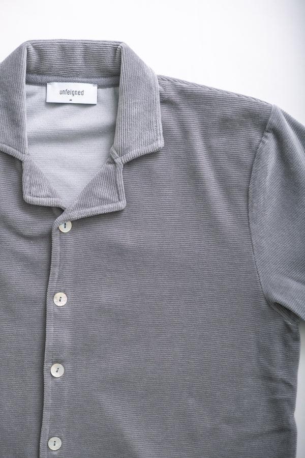 Fera VELOUR POLO - GARGOYLE