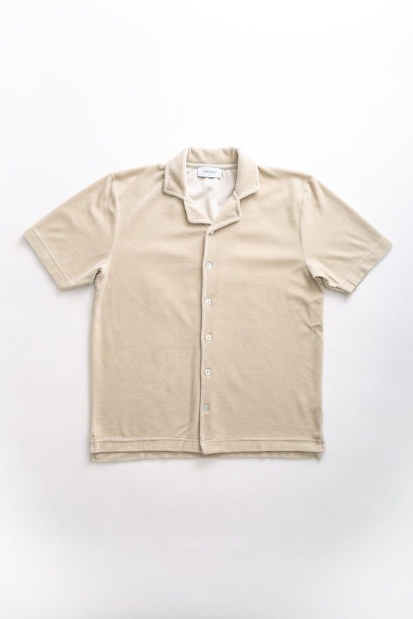 fera VELOUR POLO - TIDAL FOAM