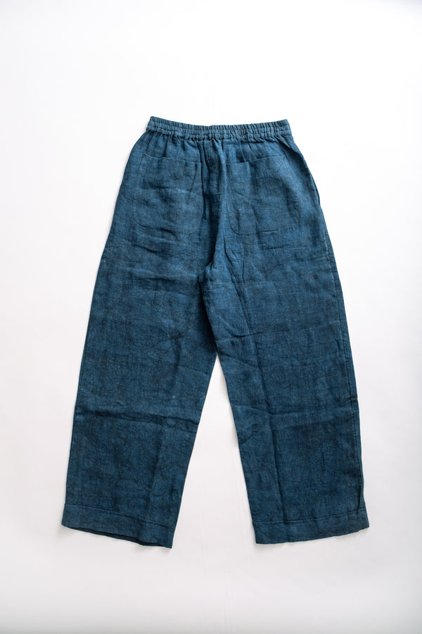 fera WES PLEAT PANT - INDIGO