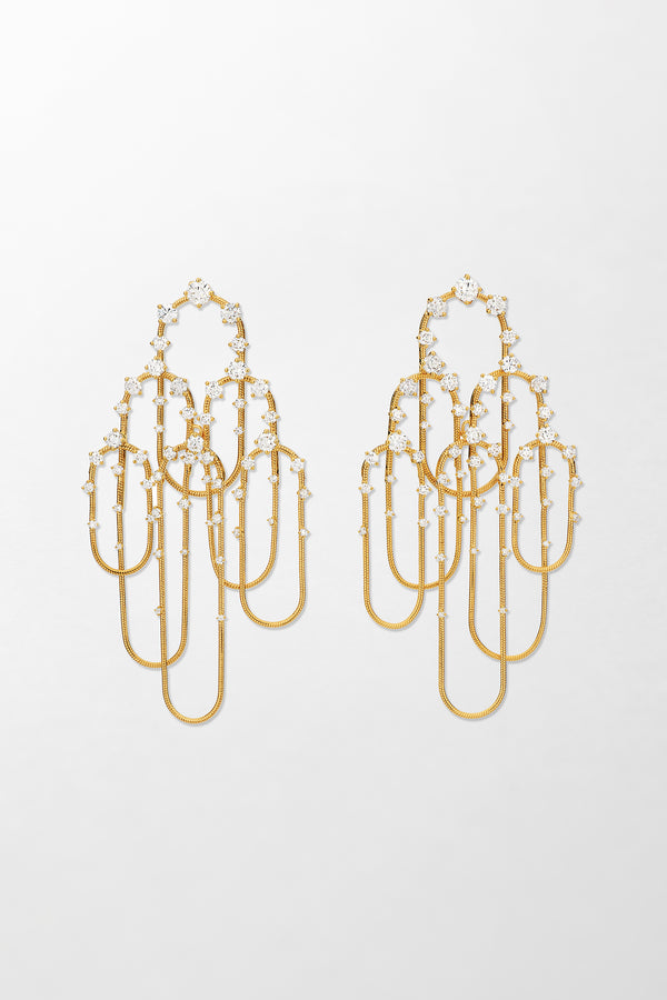 fernando jorge Diamonds on Chain Cascade Earrings