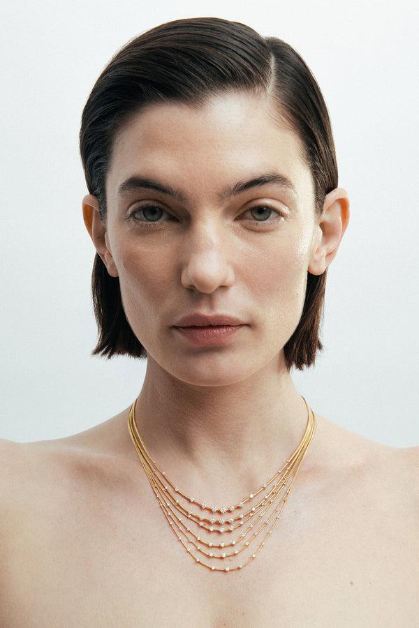Fernando Jorge Diamonds On Multi Chain Necklace