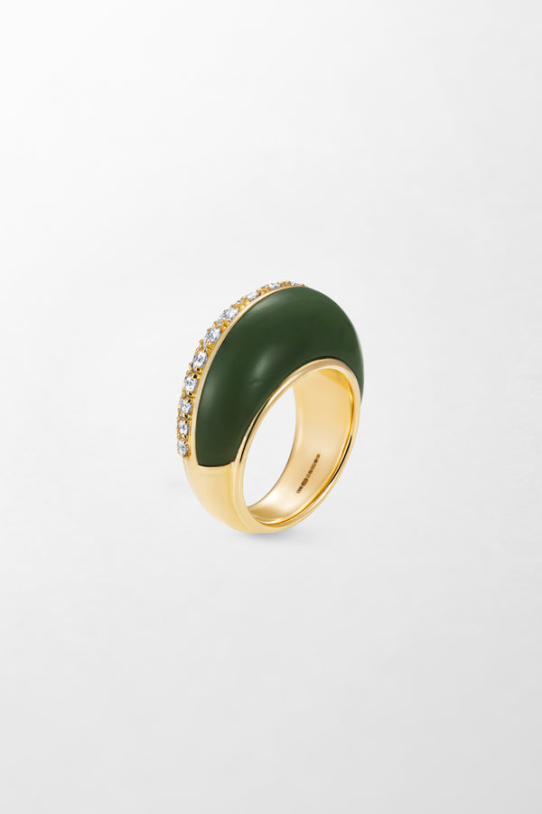 Fernando Jorge Fluid Diamonds And Stone Ring