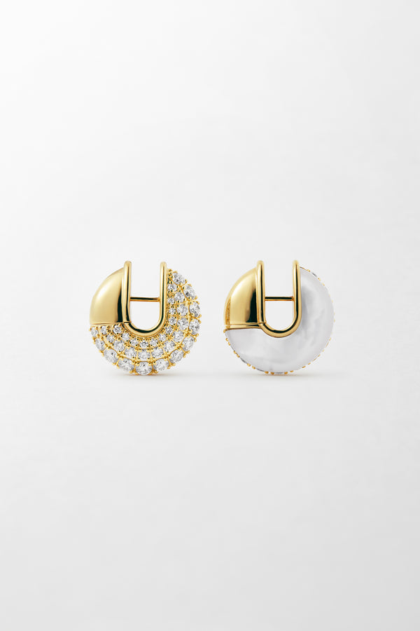 Fernando Jorge Fluid Diamonds And Stones Earrings