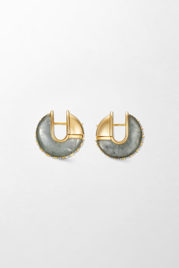 Fernando Jorge Fluid Diamonds And Stones Earrings