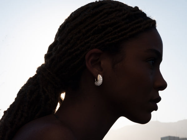 Fernando Jorge Fluid Diamonds And Stones Earrings