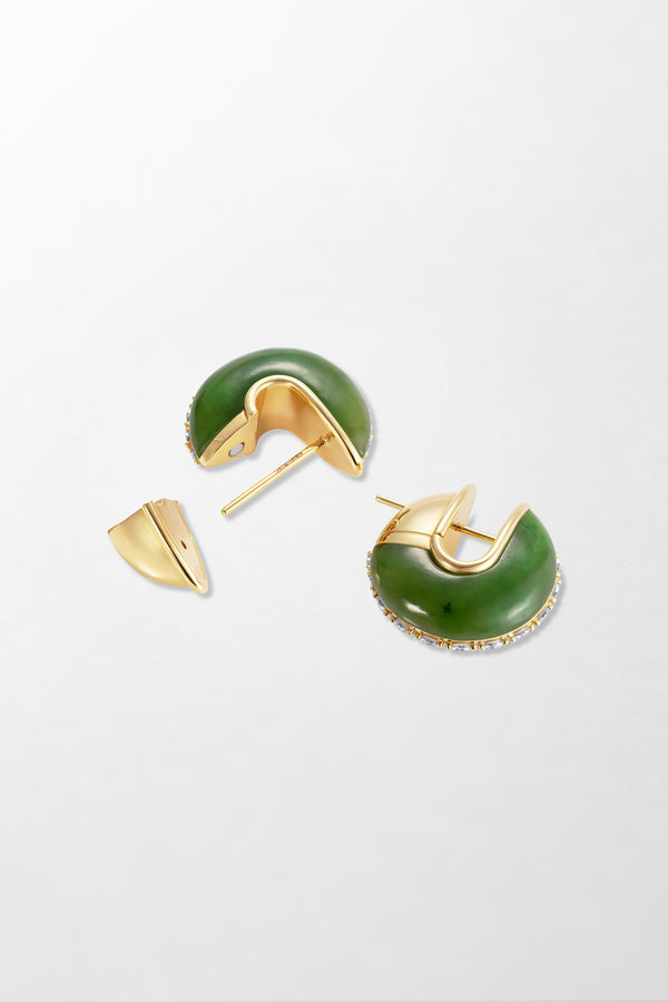 Fernando Jorge Fluid Diamonds And Stones Earrings