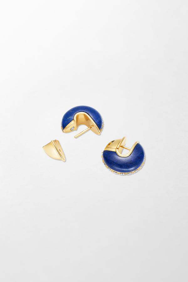 Fernando Jorge Fluid Diamonds And Stones Earrings