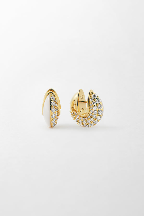 fernando jorge Fluid Diamonds and Stones Earrings