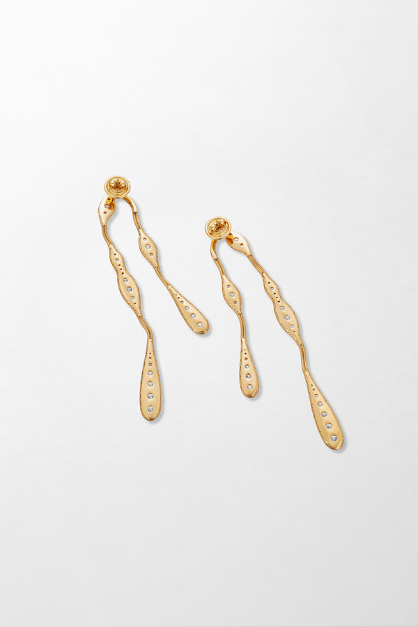 Fernando Jorge Fluid Diamonds Doubled Earrings