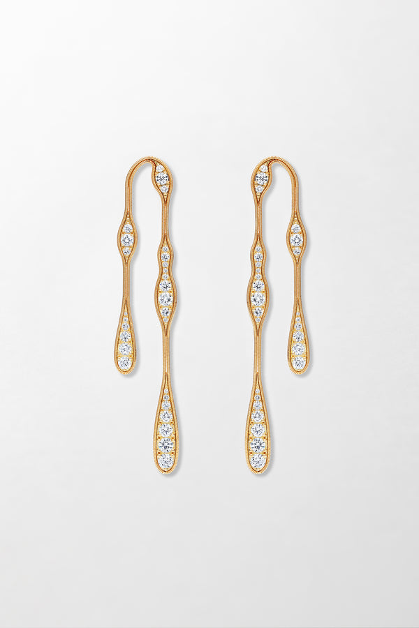 fernando jorge Fluid Diamonds Doubled Earrings