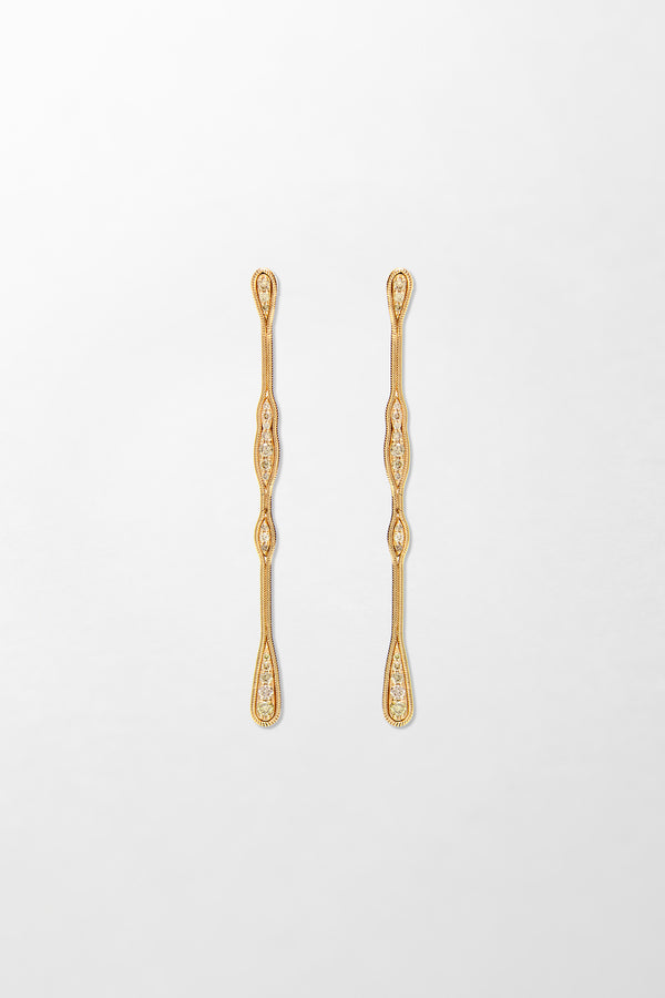 fernando jorge Fluid Diamonds Long Earrings