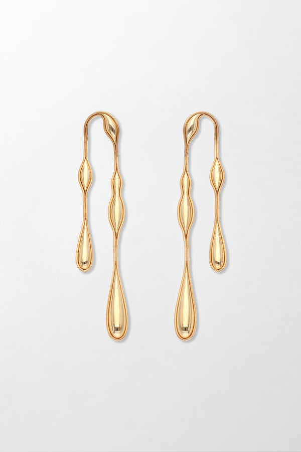 fernando jorge Fluid Gold Doubled Earrings