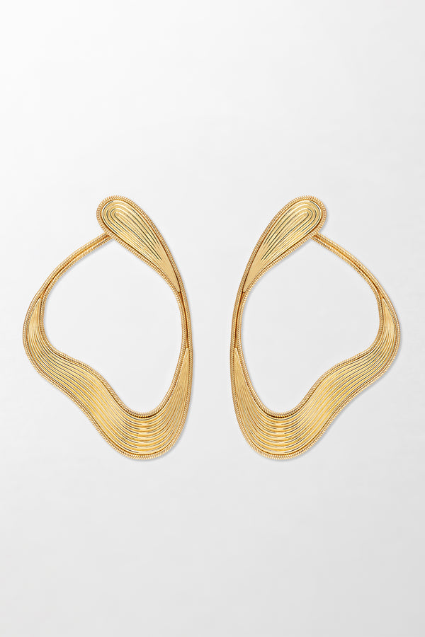 fernando jorge Stream Lines Large Loop Earrings